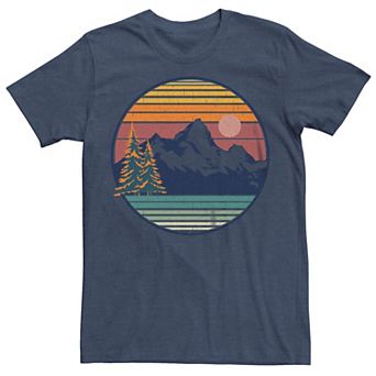 Men's Mountain View Landscape Circle Graphic Tee