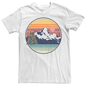 Men's Mountain View Landscape Circle Graphic Tee