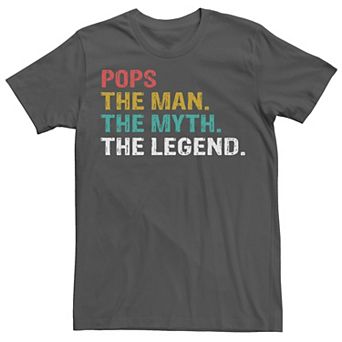 Men's Father's Day Pops The Man Myth Legend Graphic Tee