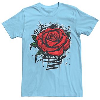 Men's Rugged Rose Drip Graphic Tee