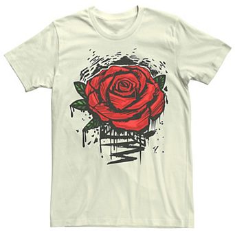 Men's Rugged Rose Drip Graphic Tee