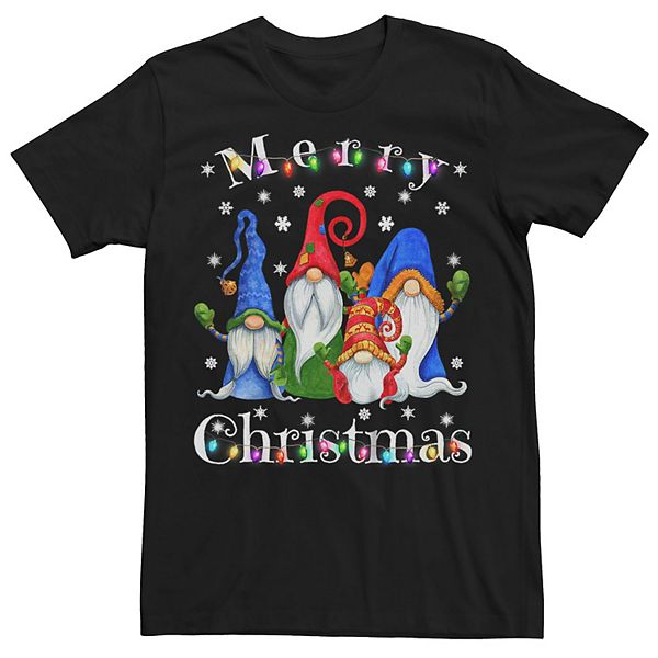 Men's Christmas Merry Gnomes Pajamas Graphic Tee