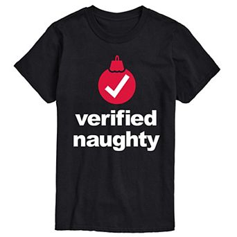 Big & Tall Verified Naughty Graphic Tee