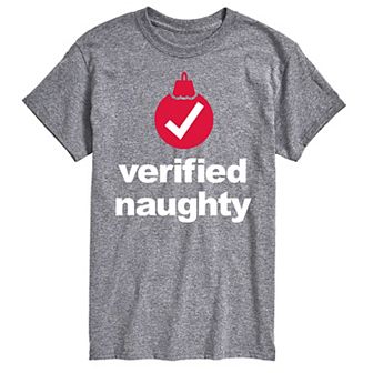 Big & Tall Verified Naughty Graphic Tee