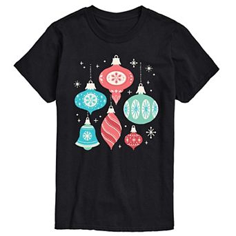 Big & Tall Retro Ornaments Graphic Tee