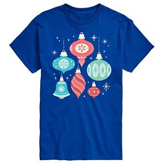 Big & Tall Retro Ornaments Graphic Tee