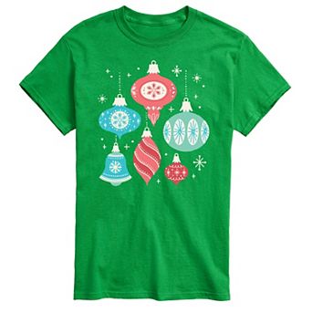 Big & Tall Retro Ornaments Graphic Tee