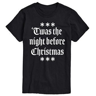Big & Tall T'was The Night Before Christmas Graphic Tee