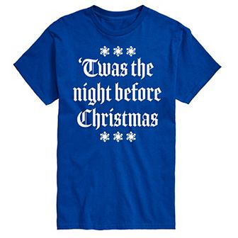 Big & Tall T'was The Night Before Christmas Graphic Tee