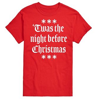 Big & Tall T'was The Night Before Christmas Graphic Tee