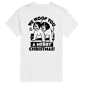 Big & Tall We Woof You Merry Christmas Graphic Tee