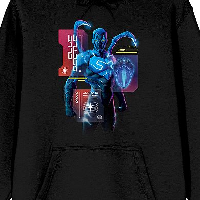 Men's Blue Beetle Superhero Graphic Hoodie