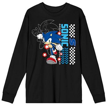 Men's Sonic The Hedgehog Modern Long Sleeve Graphic Tee