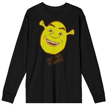Men's Shrek Cant Today Swamped Long Sleeve Graphic Tee