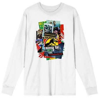 Men's Jurassic Park Movie Collage Graphic Tee