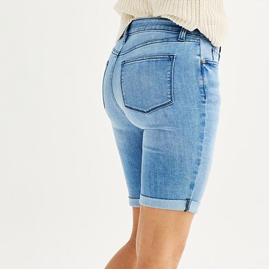 Petite Sonoma Goods For Life Roll Cuff Jean Bermuda Shorts