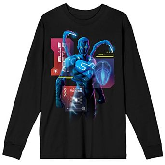 Men's Blue Beetle Superhero Modern Graphic Tee