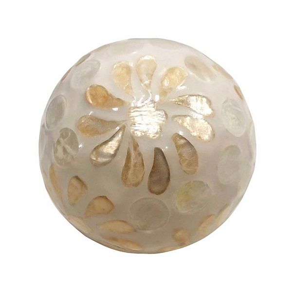 Sonoma Goods For Life® Natural Capiz Shell Decorative Orb