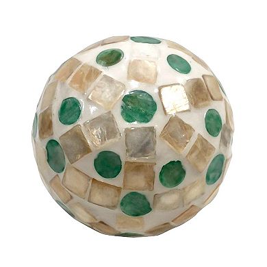 Sonoma Goods For Life® Teal Capiz Shell Decorative Orb