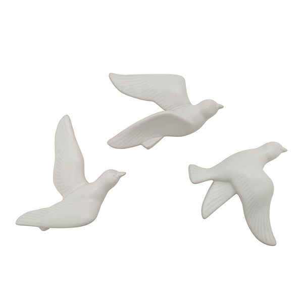 Sonoma Goods For Life® Set Of 3 Ceramic Bird Wall Decor