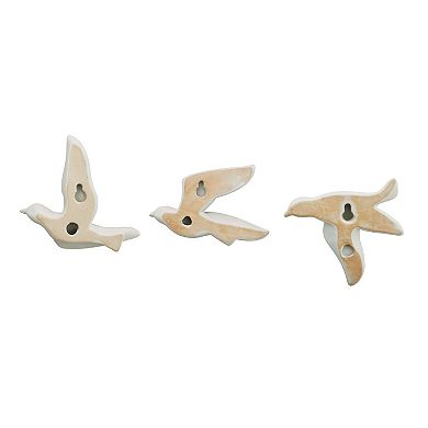 Sonoma Goods For Life® Set Of 3 Ceramic Bird Wall Decor