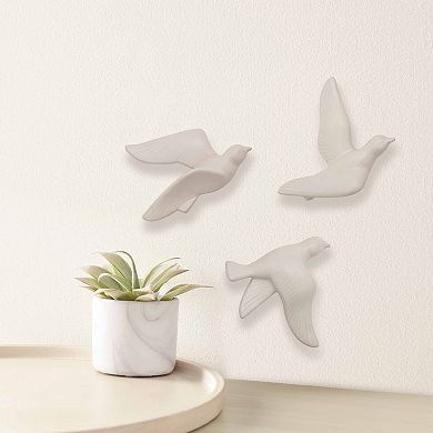 Sonoma Goods For Life® Set Of 3 Ceramic Bird Wall Decor