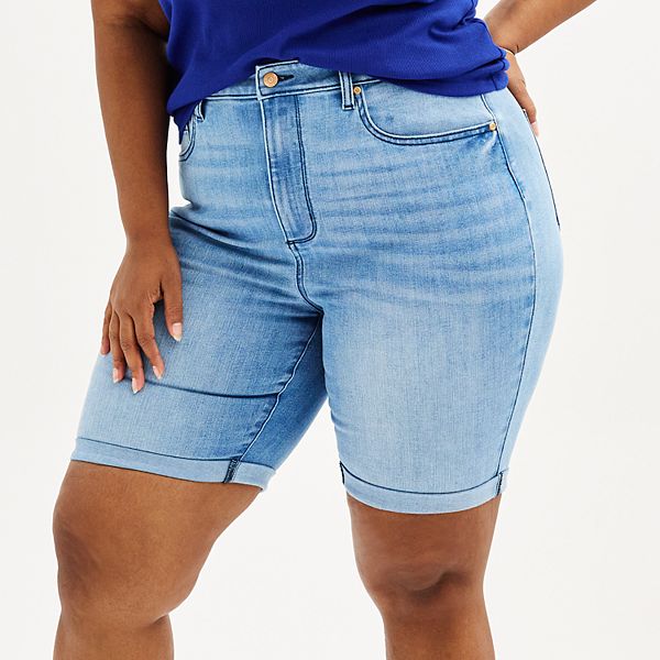 Plus Size Absolution Cuffed Bermuda