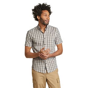 Big & Tall Eddie Bauer Voyager Flex Short Sleeve Button Down Shirt