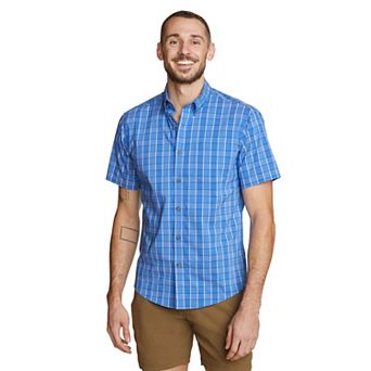 Big & Tall Eddie Bauer Voyager Flex Short Sleeve Button Down Shirt