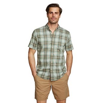 Big & Tall Eddie Bauer Voyager Flex Short Sleeve Button Down Shirt