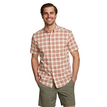 Big & Tall Eddie Bauer Voyager Flex Short Sleeve Button Down Shirt