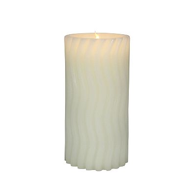 Everyday Decor Tall Wavy LED FLameless Candle Tall
