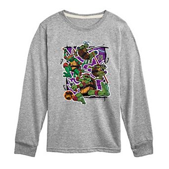 Boys 8-20 TMNT Mutant Mayhem Brotherhood Long Sleeve Graphic Tee