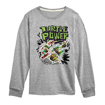 Boys 8-20 TMNT Mutant Mayhem Turtle Power Long Sleeve Graphic Tee