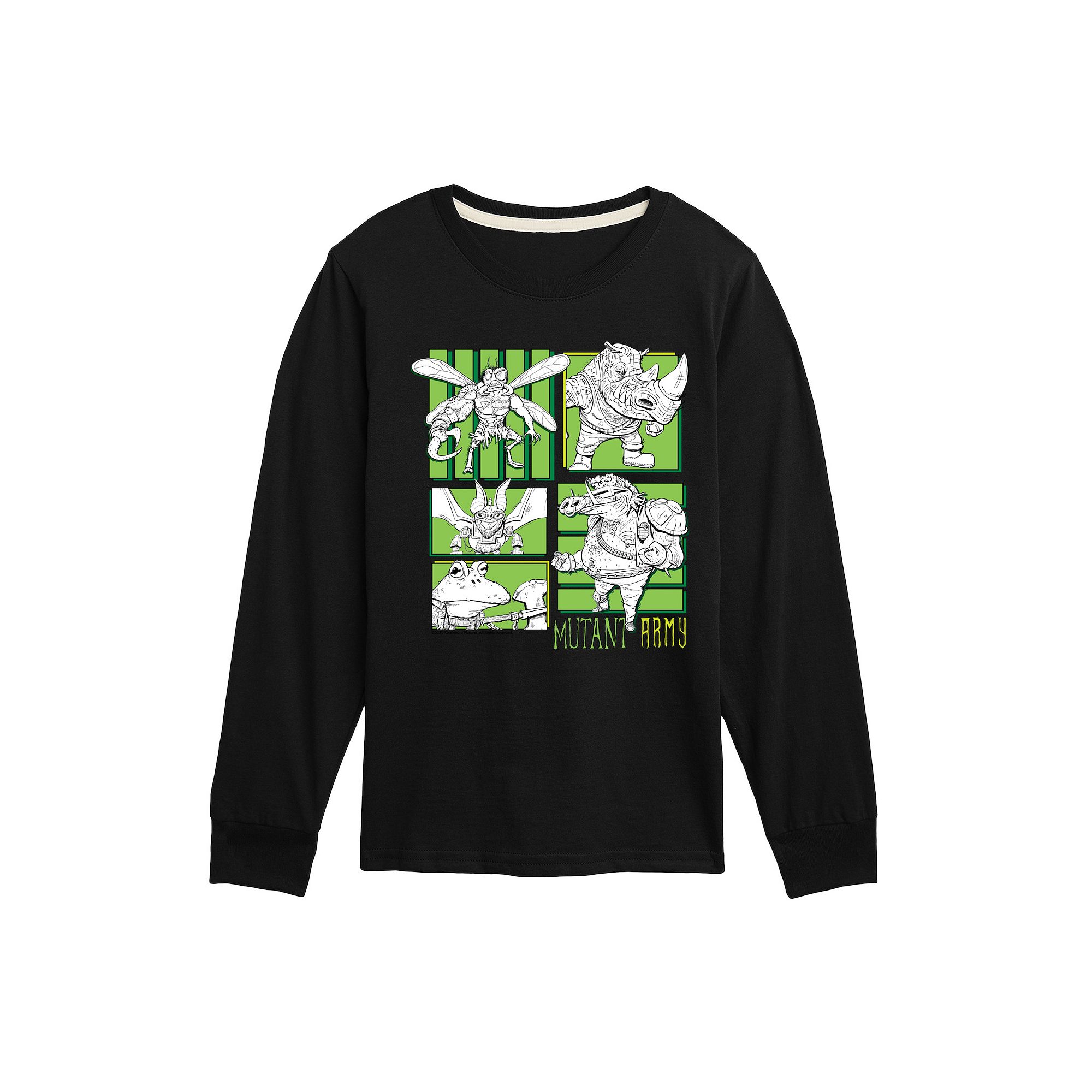 Boys 8-20 TMNT Mutant Mayhem Army Long Sleeve Graphic Tee, Boys, Size: Sma