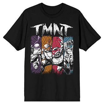 Men's TMNT Classic Retro Paint Short Sleeve Graphic Tee