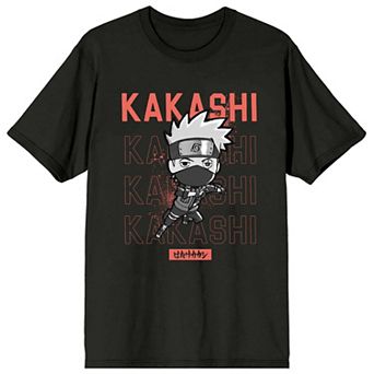 Men's Naruto Shippuden Kakashi Short Sleeve Graphic Tee