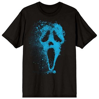 Men's Ghostface Mask Splatter Short Sleeve Graphic Tee