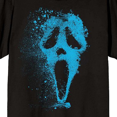 Men's Ghostface Mask Splatter Short Sleeve Graphic Tee