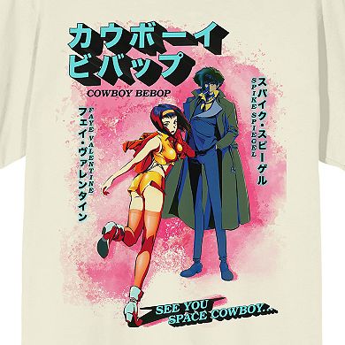 Men's Cowboy Bebop Faye and Spike Graphic Tee