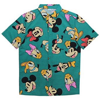 Men's Mickey Mouse And Friends Graphic Button Up