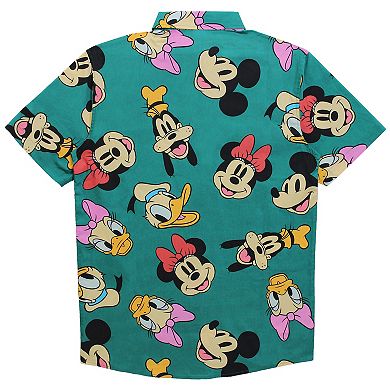 Men's Mickey Mouse And Friends Graphic Button Up