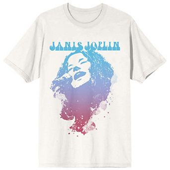 Men's Janis Joplin Two-Color Graphic Tee
