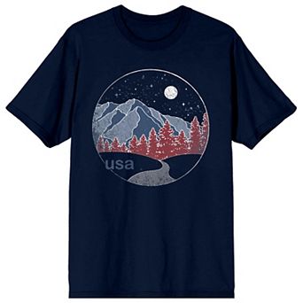 Men's Americana Starry Mountains Graphic Tee