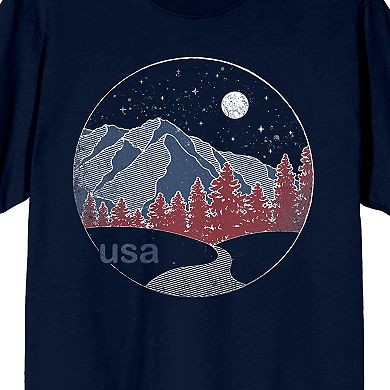Men's Americana Starry Mountains Graphic Tee