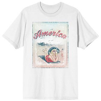 Men's Americana Vintage Pin-Up Graphic Tee