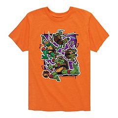 Teenage Mutant Ninja Turtles Toddler Boys 3 Pack Graphic T-shirts Orange/Black/Green 4T