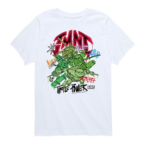 Teenage Mutant Ninja Turtles: Mutant Mayhem Graffiti T-Shirt White / L