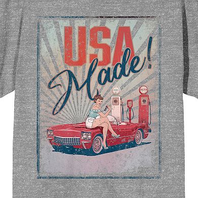 Men's Americana Vintage Car Graphic Tee