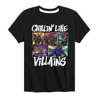 Boys 8-20 Teenage Mutant Ninja Turtles Mutant Mayhem Chillin Like Villians
